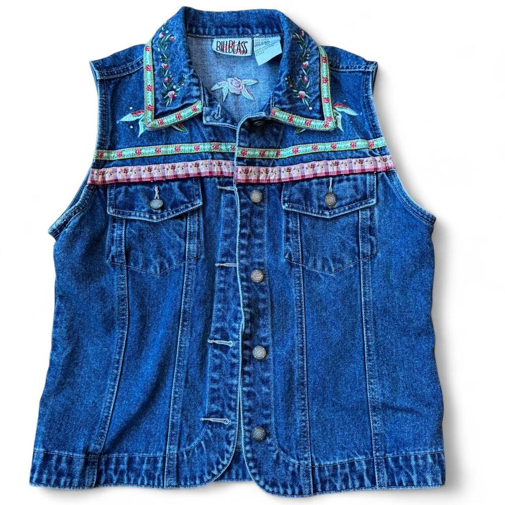 90's Bill Blass Denim Vest